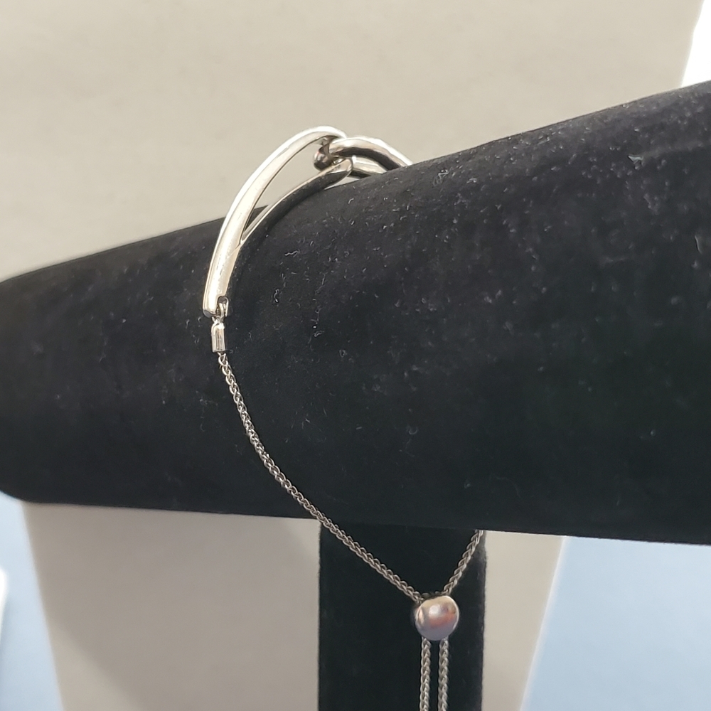 Harriet Kelsall Sterling Bracelet Interlocking Design (Fits 8 1/4”-9”) RARE - Picture 3 of 16